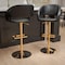 Flash Furniture 2PK Black Vinyl Adjustable Height Barstool 2-CH-122070-BK-G-GG - alternate 1